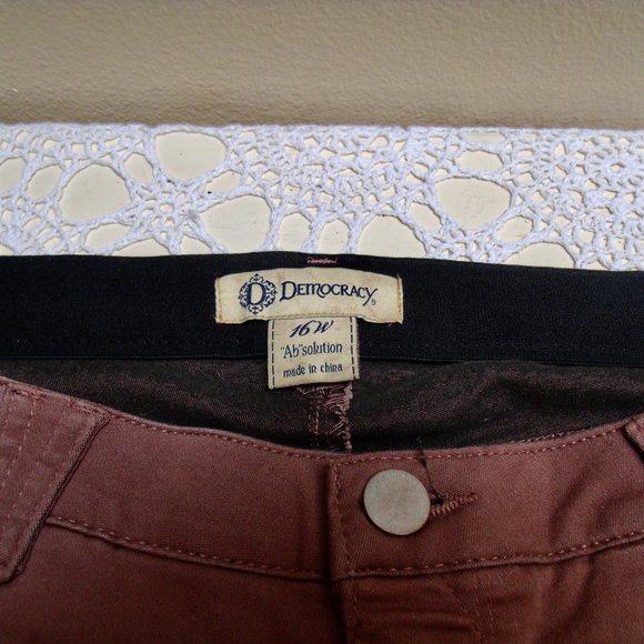 Democracy "AB" Technology Women's Skinny Stretch Ankle Jeans Mauve Size 16W - Picture 4 of 4